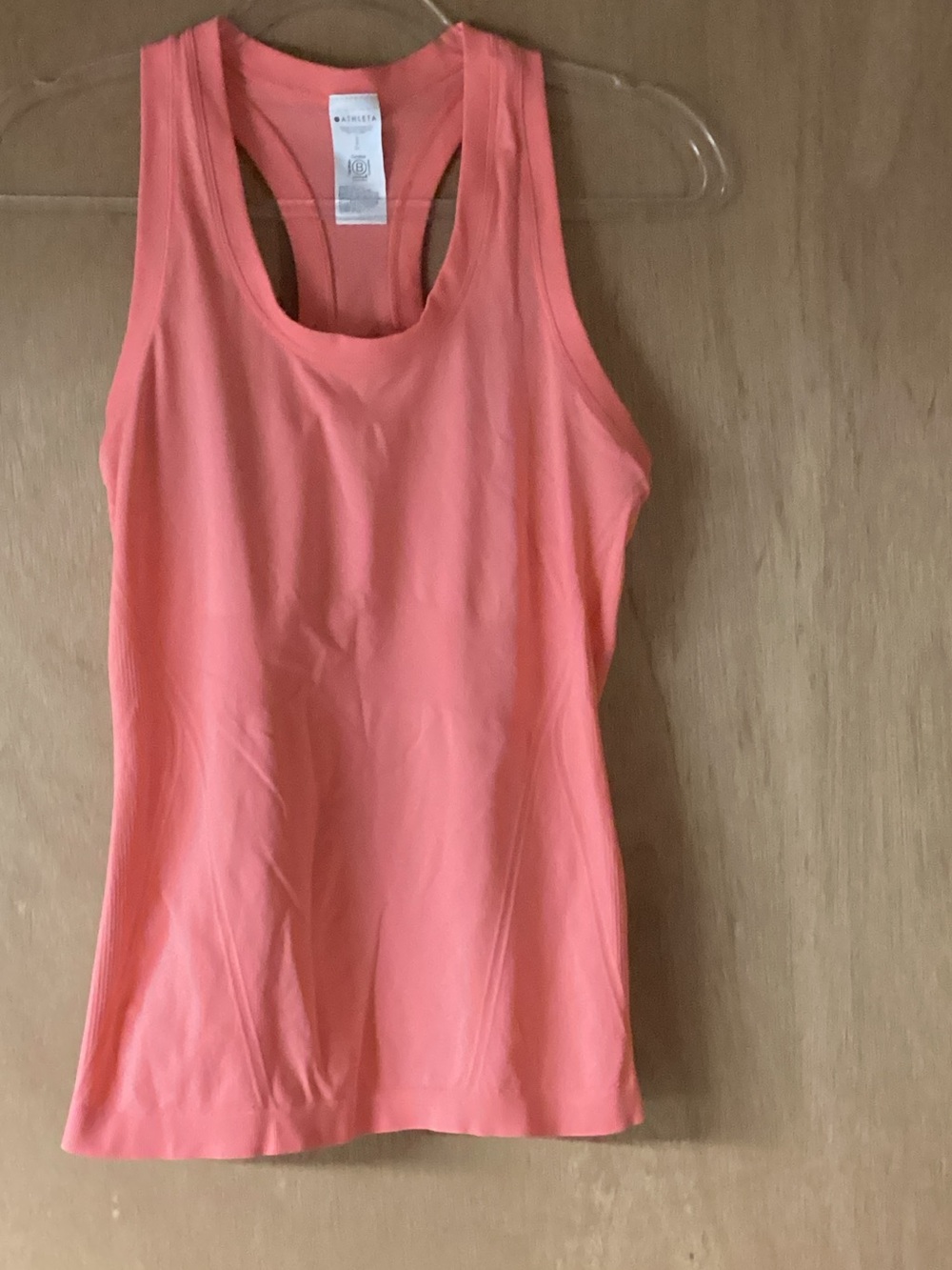 Athleta Coral-Pink Racerback Tank Top - Women's Active Tank